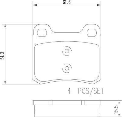 Brembo P50013N - Гальмівні колодки, дискові гальма autozip.com.ua