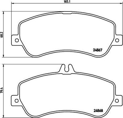 Brembo P 50 086 - Гальмівні колодки, дискові гальма autozip.com.ua