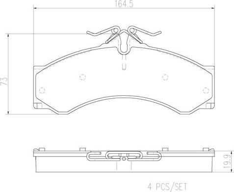 Brembo P50088N - Гальмівні колодки, дискові гальма autozip.com.ua