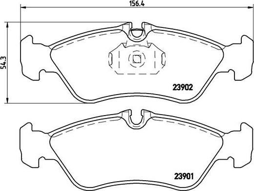 Brembo P 50 082 - Гальмівні колодки, дискові гальма autozip.com.ua