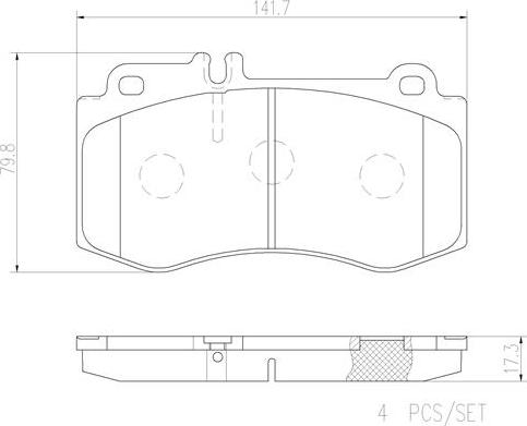 Brembo P50087N - Гальмівні колодки, дискові гальма autozip.com.ua