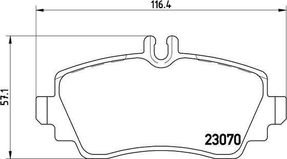 Brembo P 50 036 - Гальмівні колодки, дискові гальма autozip.com.ua