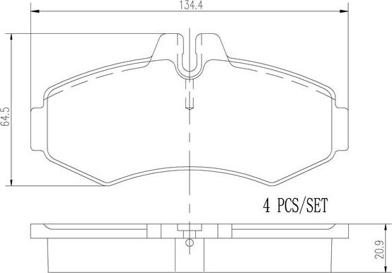 Brembo P50031N - Гальмівні колодки, дискові гальма autozip.com.ua