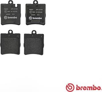 Brembo P 50 033 - Гальмівні колодки, дискові гальма autozip.com.ua