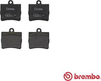 Brembo P 50 024 - Гальмівні колодки, дискові гальма autozip.com.ua