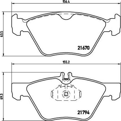 Brembo P 50 026 - Гальмівні колодки, дискові гальма autozip.com.ua