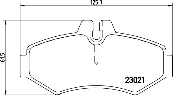 Brembo P 50 020 - Гальмівні колодки, дискові гальма autozip.com.ua