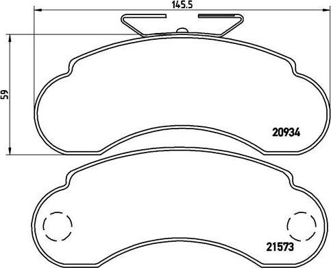 Brembo P 50 021 - Гальмівні колодки, дискові гальма autozip.com.ua