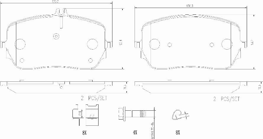 Brembo P50149N - Гальмівні колодки, дискові гальма autozip.com.ua