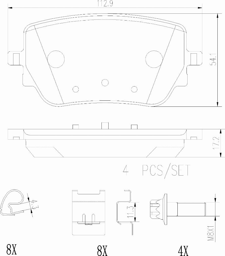 Brembo P50148N - Гальмівні колодки, дискові гальма autozip.com.ua