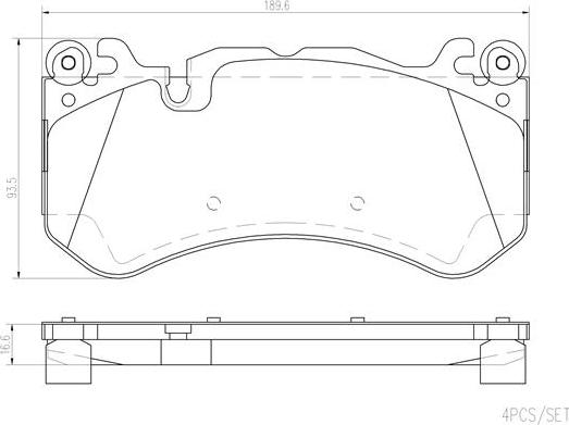 Brembo P50142N - Гальмівні колодки, дискові гальма autozip.com.ua