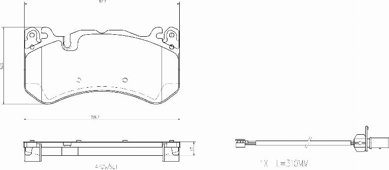 Brembo P 50 164 - Гальмівні колодки, дискові гальма autozip.com.ua