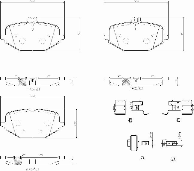 Brembo P50161N - Гальмівні колодки, дискові гальма autozip.com.ua