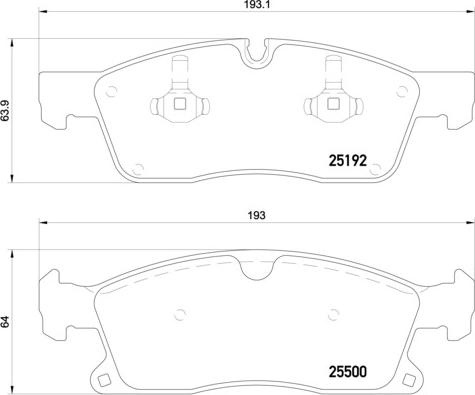 Brembo P 50 109 - Гальмівні колодки, дискові гальма autozip.com.ua