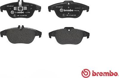 Brembo P 50 104 - Гальмівні колодки, дискові гальма autozip.com.ua