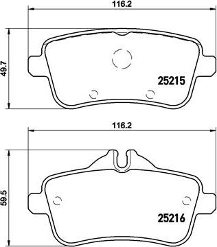 Brembo P 50 100 - Гальмівні колодки, дискові гальма autozip.com.ua