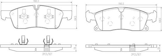 Brembo P50108N - Гальмівні колодки, дискові гальма autozip.com.ua