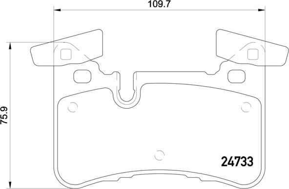 Brembo P 50 110 - Гальмівні колодки, дискові гальма autozip.com.ua