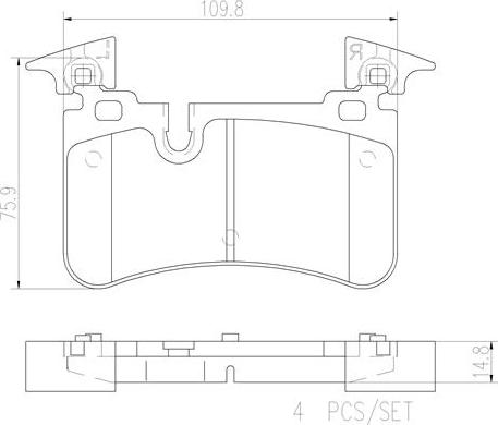 Brembo P50113N - Гальмівні колодки, дискові гальма autozip.com.ua