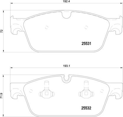 Brembo P 50 112 - Гальмівні колодки, дискові гальма autozip.com.ua