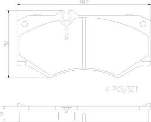 Brembo P50134N - Гальмівні колодки, дискові гальма autozip.com.ua