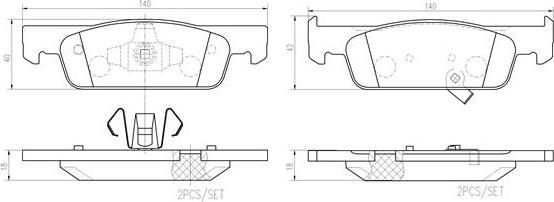 Brembo P50137N - Гальмівні колодки, дискові гальма autozip.com.ua