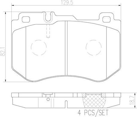 Brembo P50123N - Гальмівні колодки, дискові гальма autozip.com.ua