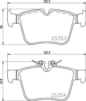 Brembo P 50 122 - Гальмівні колодки, дискові гальма autozip.com.ua