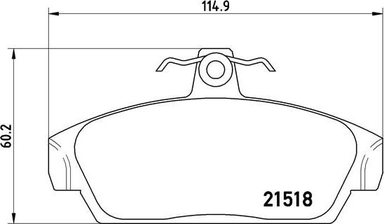 Brembo P 52 015 - Гальмівні колодки, дискові гальма autozip.com.ua