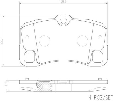 Brembo P65013N - Гальмівні колодки, дискові гальма autozip.com.ua