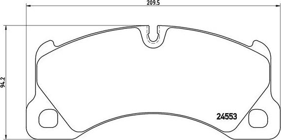 Brembo P 65 017 - Гальмівні колодки, дискові гальма autozip.com.ua