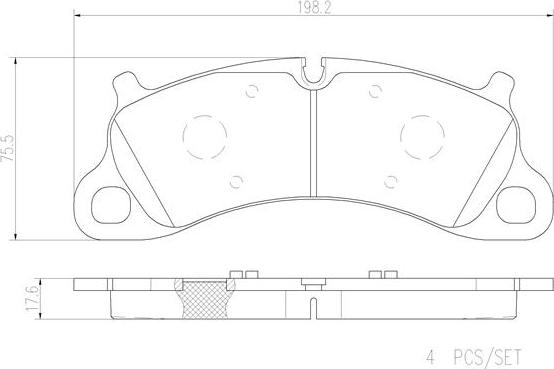 Brembo P65025N - Гальмівні колодки, дискові гальма autozip.com.ua
