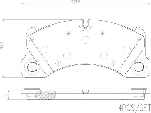 Brembo P65021N - Гальмівні колодки, дискові гальма autozip.com.ua