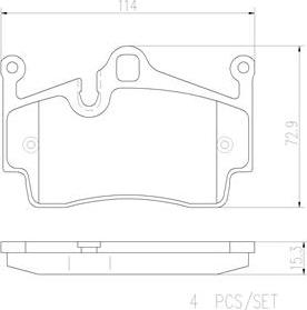 Brembo P65028N - Гальмівні колодки, дискові гальма autozip.com.ua