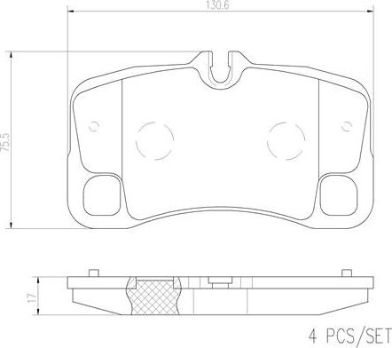 Brembo P65022N - Гальмівні колодки, дискові гальма autozip.com.ua