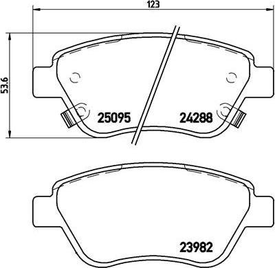 Brembo P 66 001 - Гальмівні колодки, дискові гальма autozip.com.ua