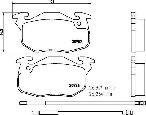 Brembo P 61 099 - Гальмівні колодки, дискові гальма autozip.com.ua