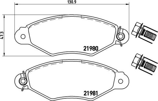 Ferodo FDS1378 - Гальмівні колодки, дискові гальма autozip.com.ua