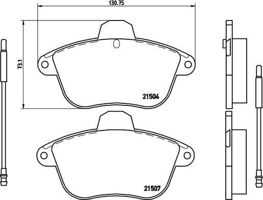 Brembo P 61 046 - Гальмівні колодки, дискові гальма autozip.com.ua