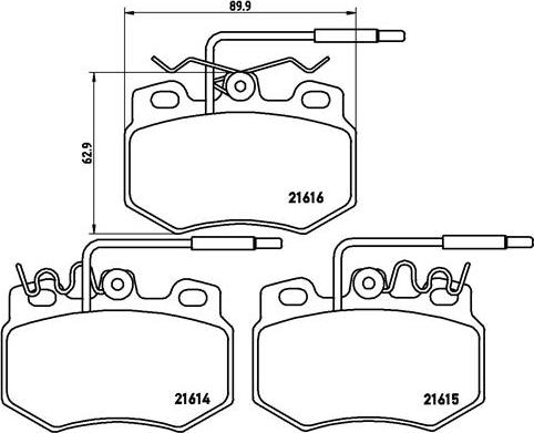 Brembo P 61 041 - Гальмівні колодки, дискові гальма autozip.com.ua