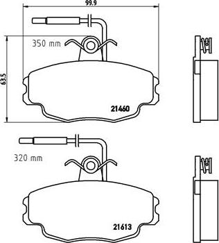 Brembo P 61 043 - Гальмівні колодки, дискові гальма autozip.com.ua