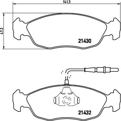 Brembo P 61 054 - Гальмівні колодки, дискові гальма autozip.com.ua