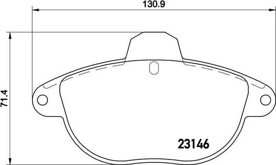 Brembo P 61 055 - Гальмівні колодки, дискові гальма autozip.com.ua