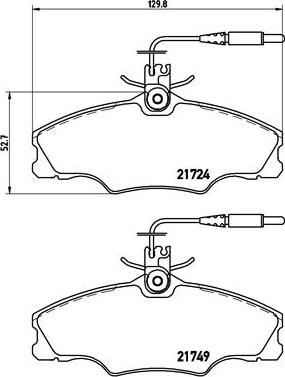 Brembo P 61 056 - Гальмівні колодки, дискові гальма autozip.com.ua