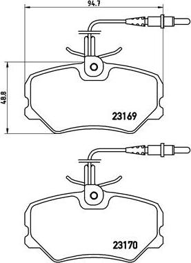 Brembo P 61 050 - Гальмівні колодки, дискові гальма autozip.com.ua