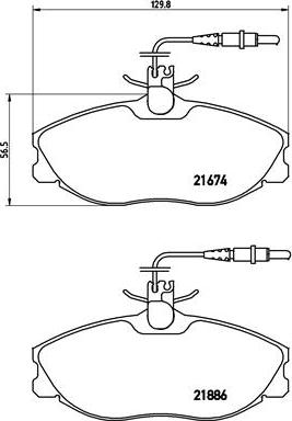 Brembo P 61 057 - Гальмівні колодки, дискові гальма autozip.com.ua