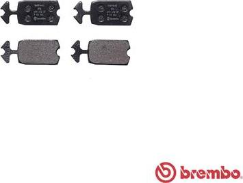 Brembo P 61 002 - Гальмівні колодки, дискові гальма autozip.com.ua