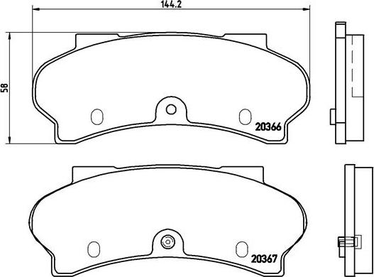 Brembo P 61 011 - Гальмівні колодки, дискові гальма autozip.com.ua