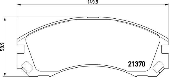 Brembo P 61 089 - Гальмівні колодки, дискові гальма autozip.com.ua