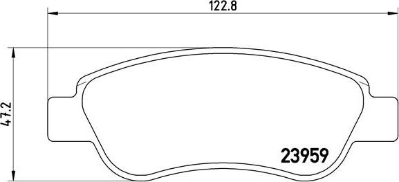 Brembo P 61 081 - Гальмівні колодки, дискові гальма autozip.com.ua